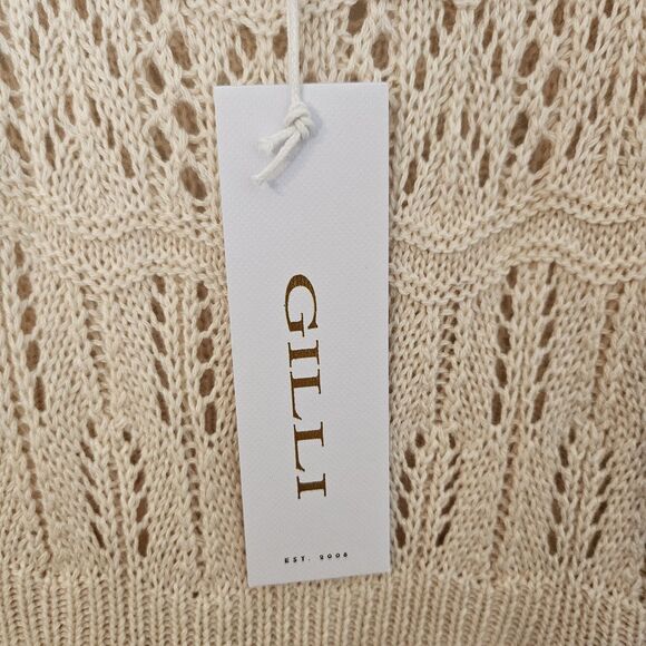 Gilli Dress Sz Small 100% Cotton Boho Western Cottage Core Prairie Fit N Flare - Picture 3 of 5